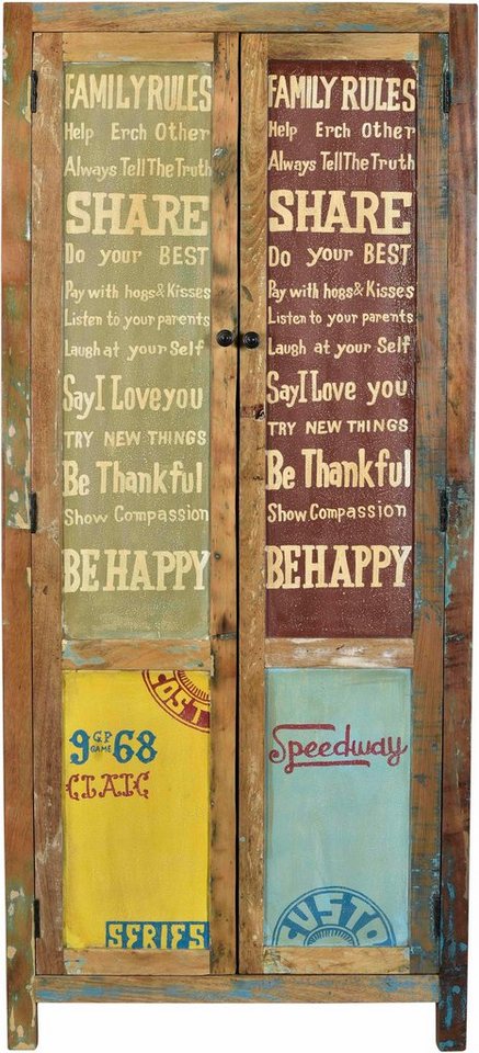 SIT Stauraumschrank »Speedway« aus recyceltem Altholz, Breite 80 cm, Shabby Chic, Vintage