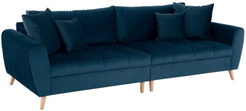 Home affaire Big-Sofa »Penelope«, feine Steppung, lose Kissen, skandinavisches Design