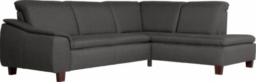 Max Winzer® Ecksofa »Alessio«, mit abgerundeter Rückenlehne, Ottomane wahlweise links oder rechts
