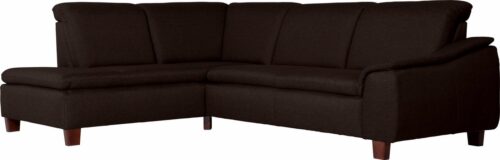Max Winzer® Ecksofa »Alessio«, mit abgerundeter Rückenlehne, Ottomane wahlweise links oder rechts