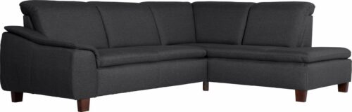 Max Winzer® Ecksofa »Alessio«, mit abgerundeter Rückenlehne, Ottomane wahlweise links oder rechts