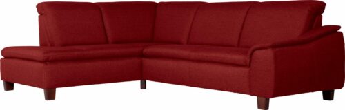 Max Winzer® Ecksofa »Alessio«, mit abgerundeter Rückenlehne, Ottomane wahlweise links oder rechts