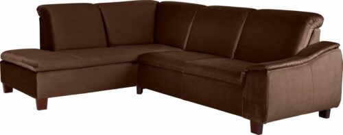 Max Winzer® Ecksofa »Alessio«, mit abgerundeter Rückenlehne, Ottomane wahlweise links oder rechts