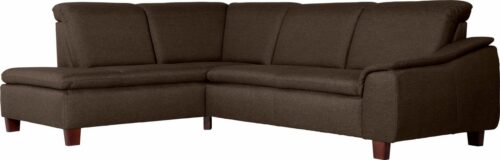 Max Winzer® Ecksofa »Alessio«, mit abgerundeter Rückenlehne, Ottomane wahlweise links oder rechts