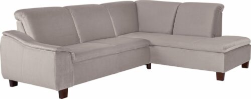 Max Winzer® Ecksofa »Alessio«, mit abgerundeter Rückenlehne, Ottomane wahlweise links oder rechts