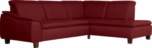 Max Winzer® Ecksofa »Alessio«, mit abgerundeter Rückenlehne, Ottomane wahlweise links oder rechts