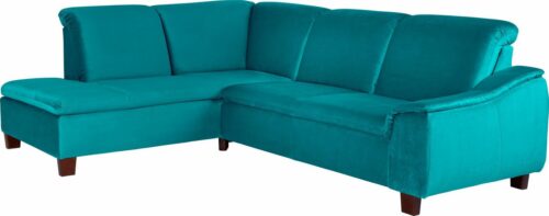 Max Winzer® Ecksofa »Alessio«, mit abgerundeter Rückenlehne, Ottomane wahlweise links oder rechts