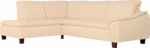 Max Winzer® Ecksofa »Alessio«, mit abgerundeter Rückenlehne, Ottomane wahlweise links oder rechts