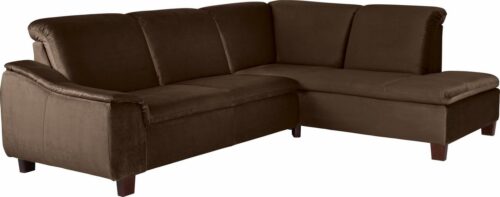 Max Winzer® Ecksofa »Alessio«, mit abgerundeter Rückenlehne, Ottomane wahlweise links oder rechts