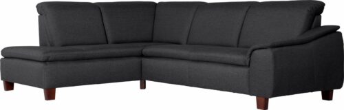 Max Winzer® Ecksofa »Alessio«, mit abgerundeter Rückenlehne, Ottomane wahlweise links oder rechts