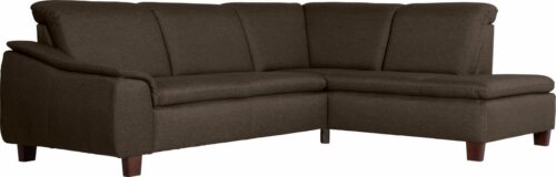 Max Winzer® Ecksofa »Alessio«, mit abgerundeter Rückenlehne, Ottomane wahlweise links oder rechts