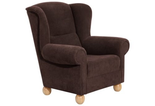 Max Winzer® Sessel »Monarch«, Ohrenbackensessel Velours