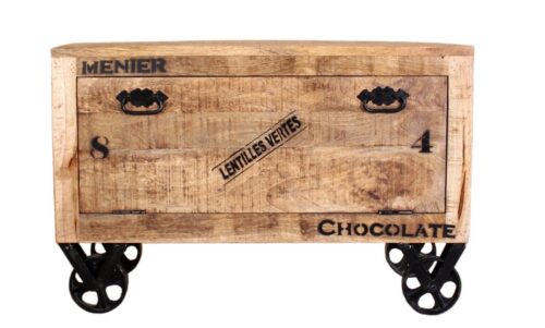 SIT Garderobe »Schuhschrank lackiertes Mangoholz mit starken«, lackiertes Mangoholz mit starken Gebrauchsspuren