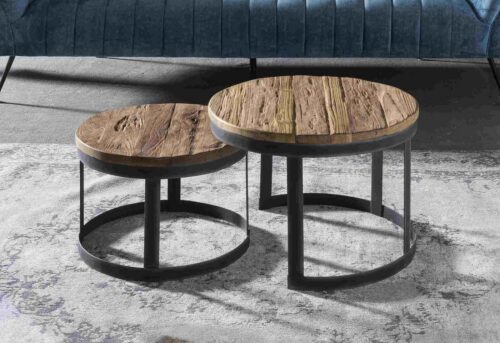 SIT Couchtisch »Romanteaka« (Set, 2-St), recyceltes Teakholz, Shabby Chic, Vintage