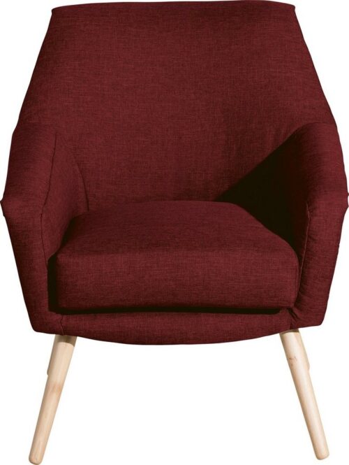 Max Winzer® Cocktailsessel »Alan«, im Retrolook, Füße in Buche natur