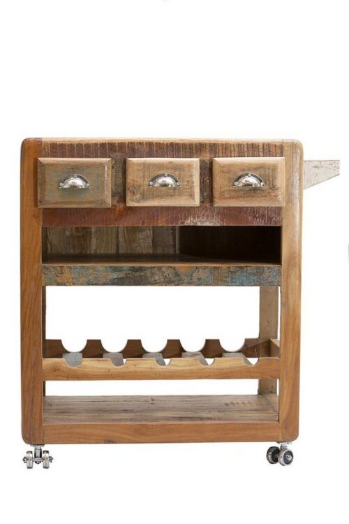 SIT Kommode »Küchenwagen Altholz lackiert«, Altholz lackiert