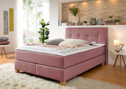 Home affaire Boxspringbett »Calloway«, inkl. Topper, XXL-Ausführung, in 4 Farben, 5 Breiten, 3 Matratzenarten in H2, H3, H4