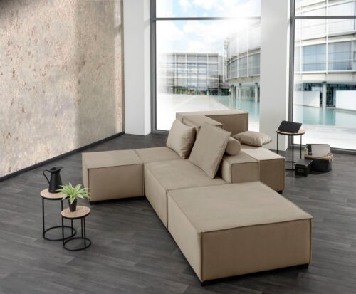 Max Winzer® Wohnlandschaft »MOVE«, Set, Sofa-Set 03 aus 8 Sitz-Elementen, inklusive 3 Zierkissen, individuell kombinierbar