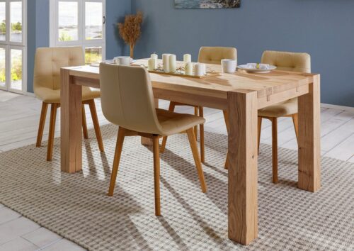 Massivmoebel24 Esstisch »KENT« (200x100x76 Wildeiche)