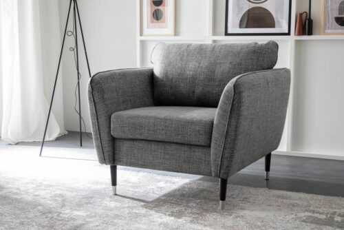 Trendfabrik Loungesessel »County«, mit Fuß in Holz-Metallkombination, frei im Raum stellbar