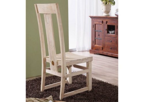 Massivmoebel24 Holzstuhl »NATURE WHITE« (Stuhl, Esszimmerstuhl aus Massivholz, Küchenstuhl für Küche und Esszimmer)