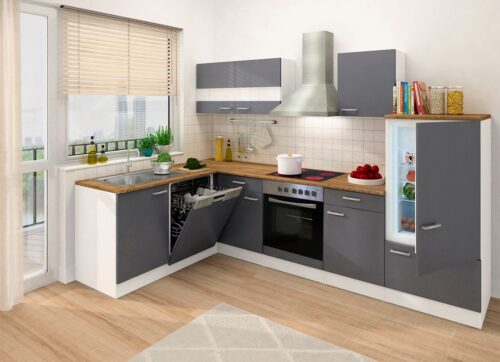 RESPEKTA Winkelküche »Hamm«, mit E-Geräten, Stellbreite 280 x 172 cm