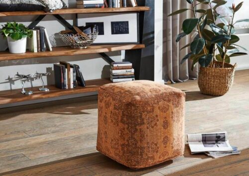Massivmoebel24 Hocker »TEPPICHE/KISSEN« (45x45x45 montiert)