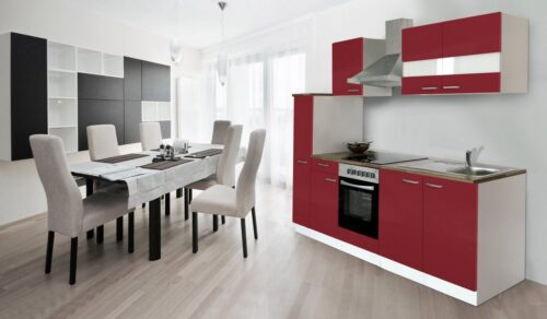 RESPEKTA Küchenzeile, mit E-Geräten, Breite 240 cm