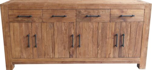 SIT Sideboard »Banda«, aus recyceltem Teakholz, Breite 210 cm, Shabby Chic, Vintage