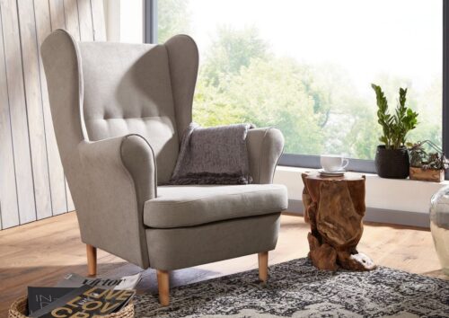 Massivmoebel24 Ohrensessel »SCANDI«