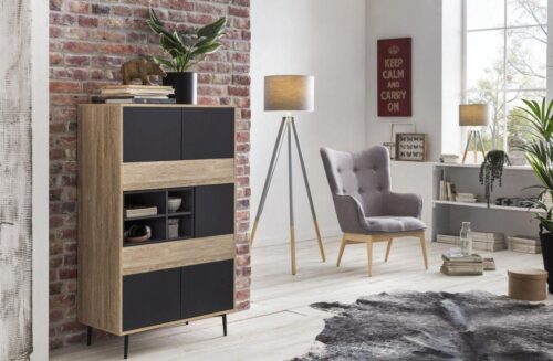 SIT Highboard »Mailbox«, mit Dekoroberflächen im Scandic Look, Shabby Chic, Vintage