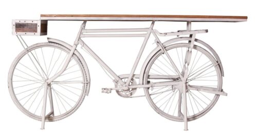 SIT Esstisch »Stehtisch aus recyceltem Fahrrad Metall, Altholz«, Metall, Altholz