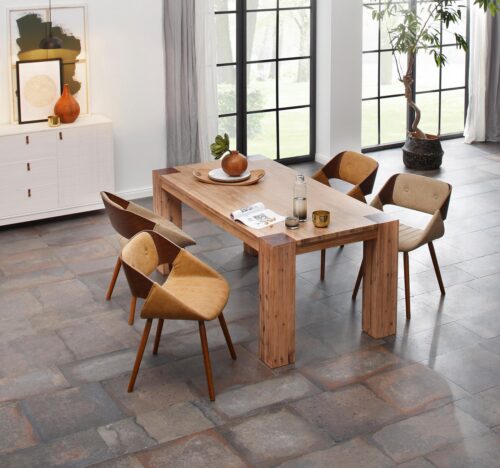 Home affaire Esstisch »Maggie«, aus massivem Akazienholz, in drei verschiedene Tischbreiten und zwei unterschiedlichen Beinstärken