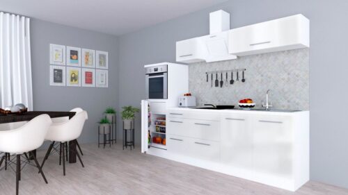 RESPEKTA Küchenzeile »RP270«, mit E-Geräten, Breite 270 cm