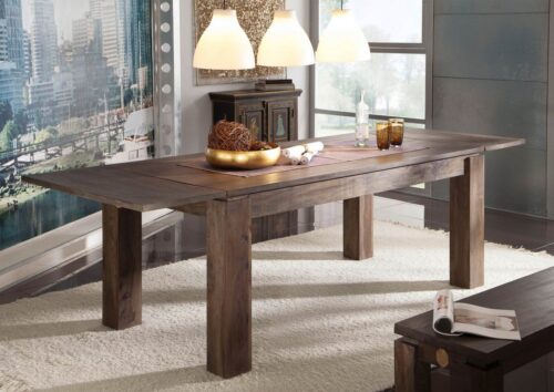 Massivmoebel24 Esstisch »METRO POLIS« (220x90x76 Sheesham)