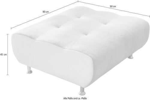 Trendfabrik Hocker, mit Metallfuß, frei im Raum stellbar