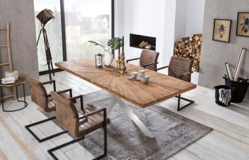 SIT Esstisch »Tops&Tables«, aus recyceltem Altholz Teak