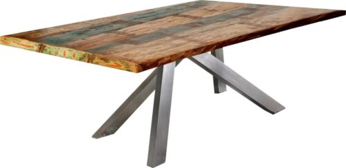 SIT Esstisch »Tops&Tables«, mit bunter Altholzplatte, Shabby Chic, Vintage