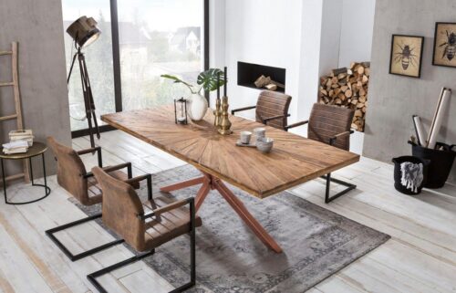 SIT Esstisch »Tops&Tables«, aus recyceltem Altholz Teak