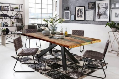 SIT Esstisch »Tops&Tables«, mit bunter Altholzplatte, Shabby Chic, Vintage