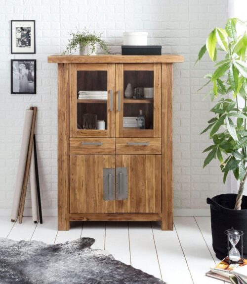 SIT Highboard »Coral«, aus recyceltem Teak-Altholz, Breite 115 cm