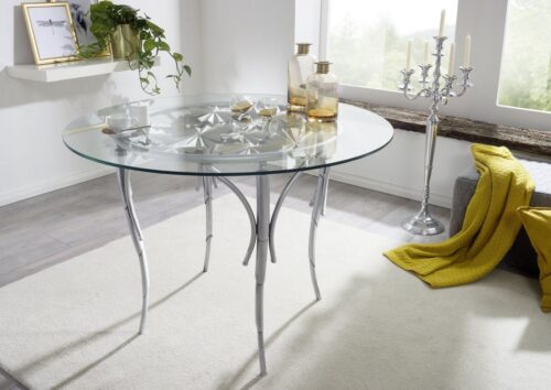 Massivmoebel24 Beistelltisch »DEKO« (107x107x76 montiert)