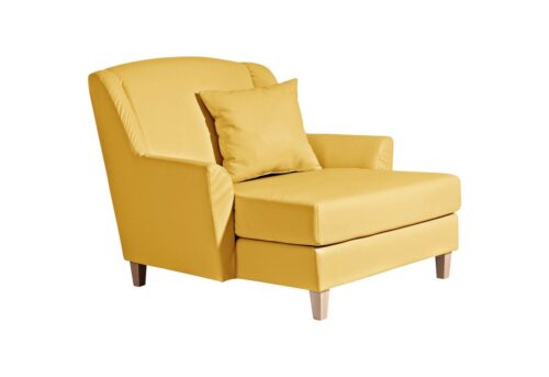 Max Winzer® Sessel »Judith«, Big-Sessel inkl. 1x Zierkissen 55x55cm Kunstleder