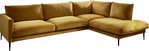 Trendfabrik Polsterecke »Svea«, Ottomane rechts oder links bestellbar, mit Metallfuß, frei im Raum stellbar