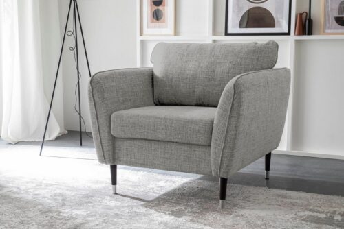 Trendfabrik Loungesessel »County«, mit Fuß in Holz-Metallkombination, frei im Raum stellbar