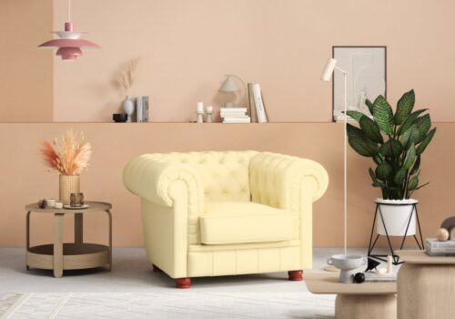 Max Winzer® Chesterfield-Sessel »Kent«, Sessel mit edler Knopfheftung, Breite 110 cm