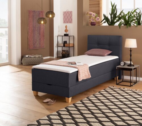 Home affaire Boxspringbett »Lonrai«, in Härtegrad H2 & H3 und XXL - Überlänge 220cm wählbar, inkl. Topper und Bettkasten