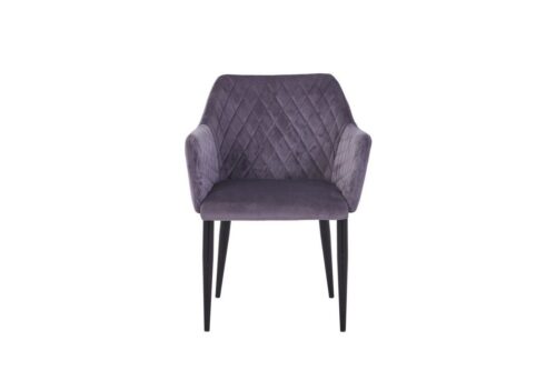 SIT 4-Fußstuhl »Armlehnstuhl, 2er-Set Gestell Stahl, Bezug Samt«, Gestell Stahl, Bezug Samt