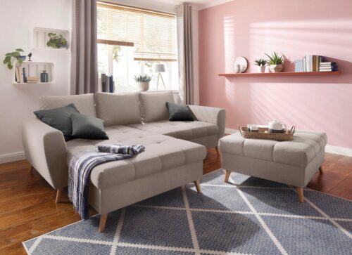 Home affaire Ecksofa »Penelope Luxus«, mit besonders hochwertiger Polsterung für bis zu 140 kg pro Sitzfläche