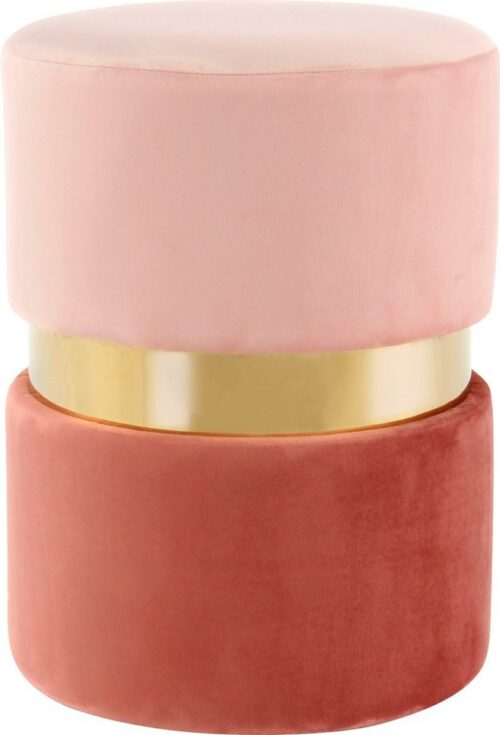 Kayoom Sitzhocker »Gipsy 825« (1 St), Runder Sitzpouf mit Metallelement